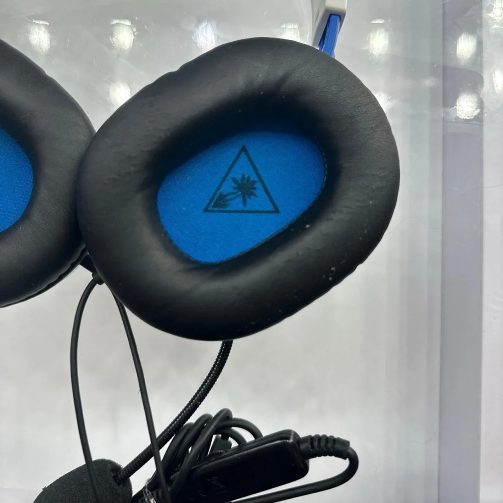 White and Blue Gaming Headset